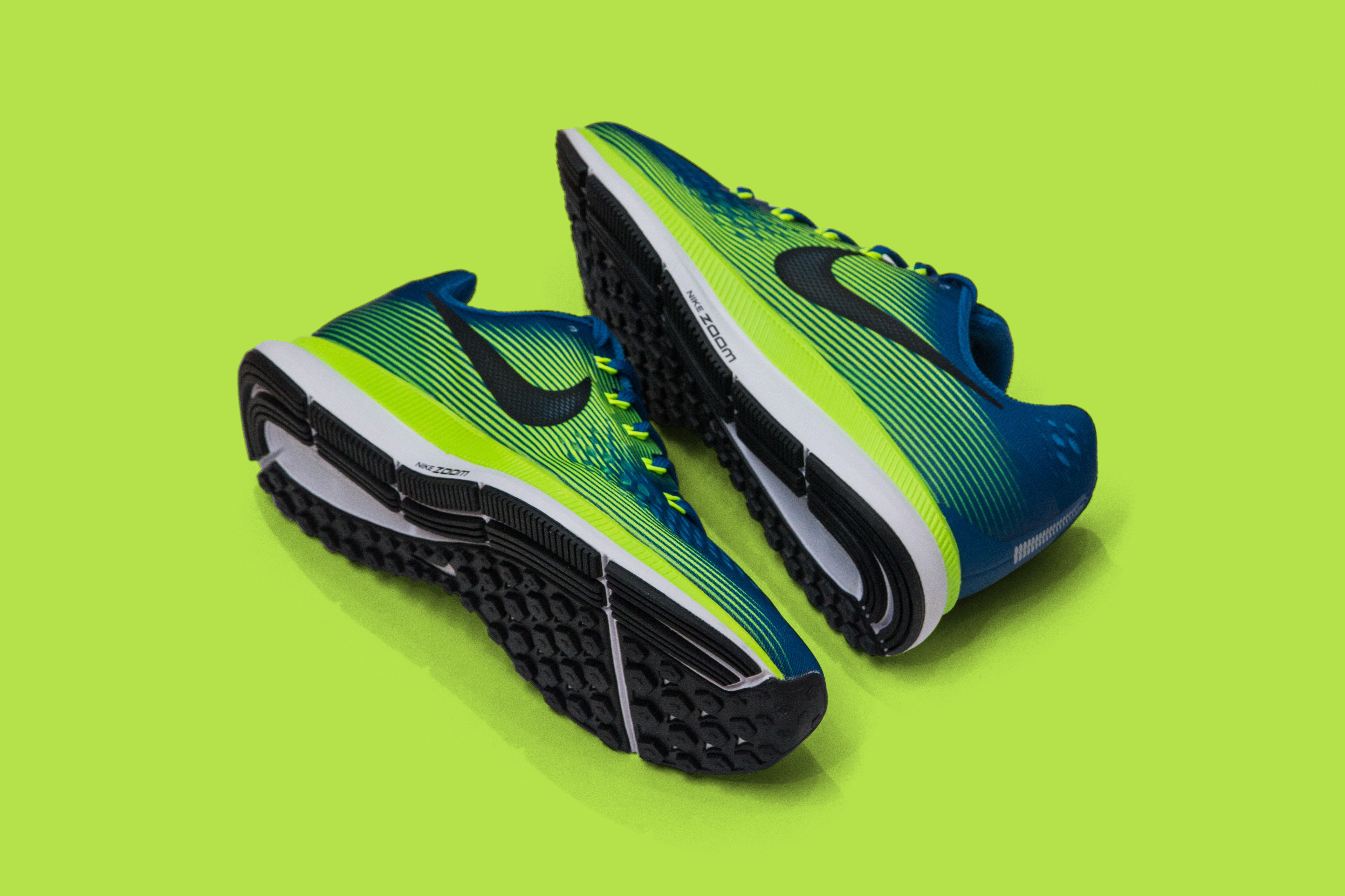 Colorful pair of sports sneakers